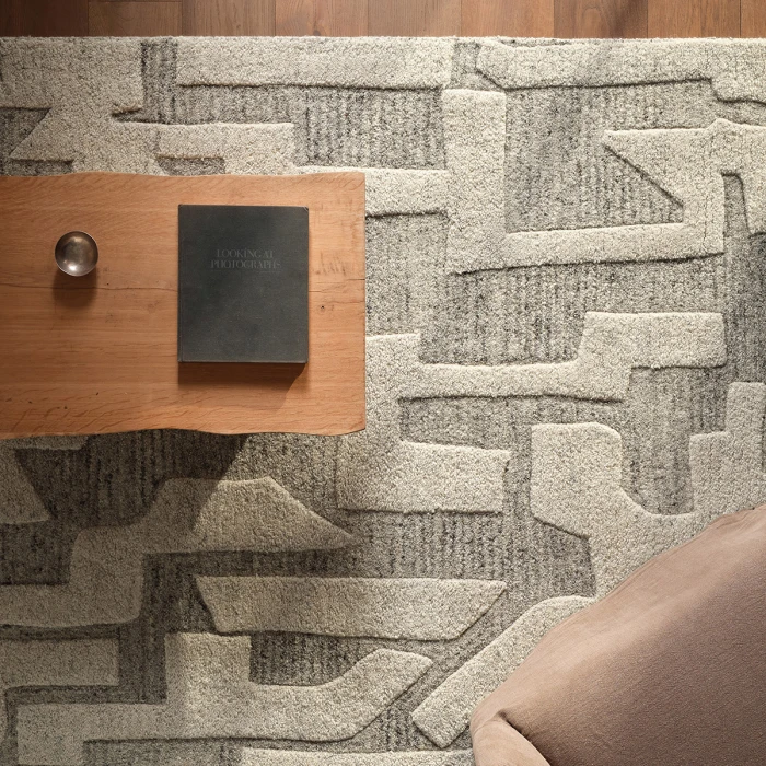 Nikkichu Mallino By Nikki Chu Ivorywhite Mnk02 9 Ft. 6 In. X 13 Ft. 6 In. Rect. Rug