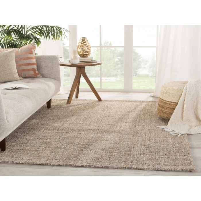 Jaipur Living Sutton Natural Solid Tan/ Black Area Rug (2'X3')