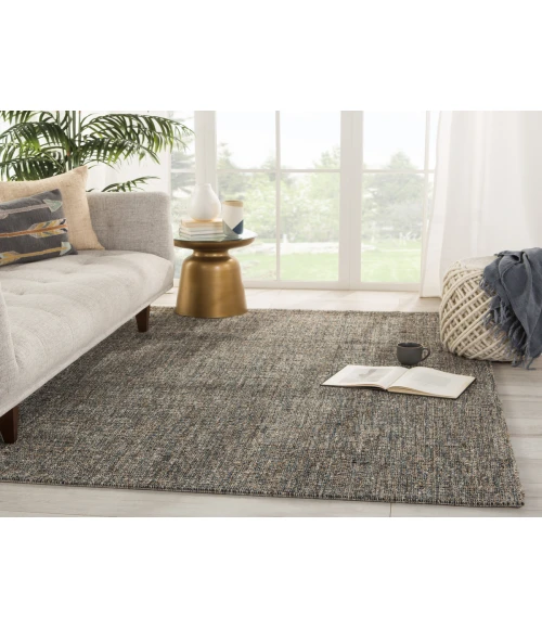 Jaipur Living Sutton Natural Solid Gray/ Blue Area Rug (10'X14')