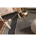 Vibe by Jaipur Living Strand Indoor/ Outdoor Striped Dark Gray/ Beige Area Rug (5'X8')