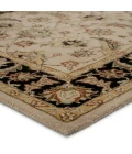 Jaipur Living Selene Handmade Floral Beige/ Black Oval Area Rug (8'X10')