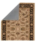 Jaipur Living Selene Handmade Floral Beige/ Black Oval Area Rug (8'X10')