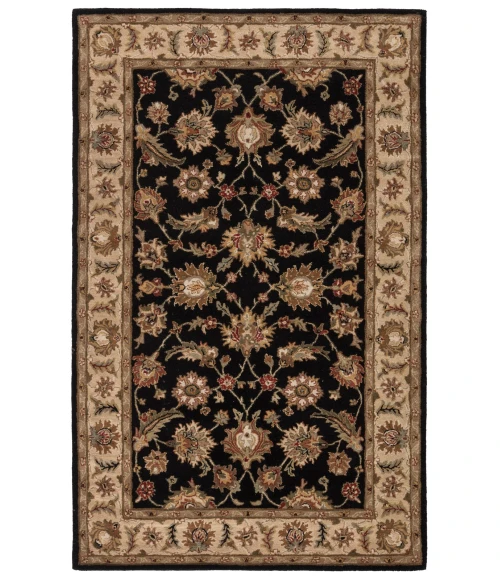Jaipur Living Selene Handmade Floral Black/ Beige Area Rug (4'X6')