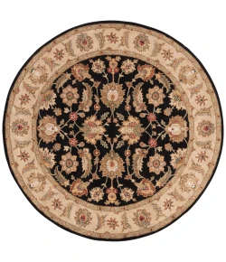 Jaipur Living Mythos Selene MY03 Black/Beige 8 ft. X 8 ft. Round Rug