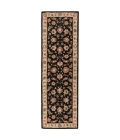 Jaipur Living Selene Handmade Floral Black/ Beige Runner Rug (2'6"X10')