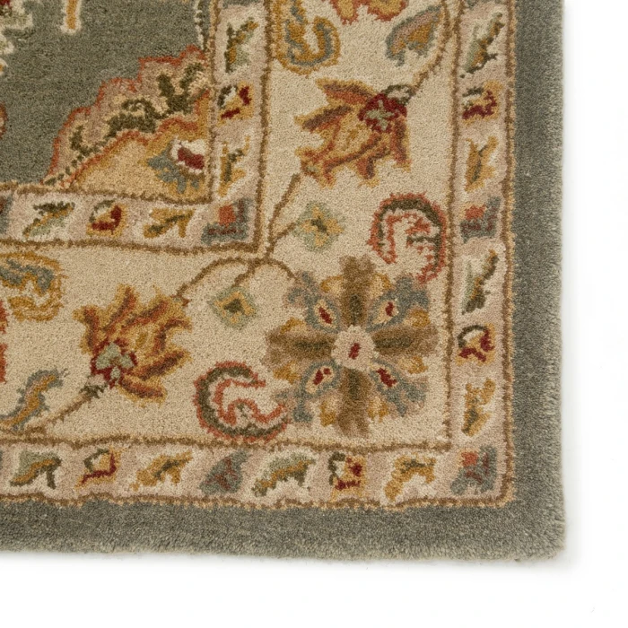 Jaipur Living Callisto Handmade Floral Green/ Beige Area Rug (10'X14')