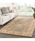 Jaipur Living Callisto Handmade Floral Green/ Beige Area Rug (10'X14')