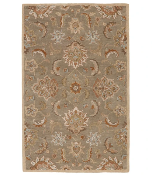 Jaipur Living Abers Handmade Floral Gray/ Beige Area Rug (12'X18')