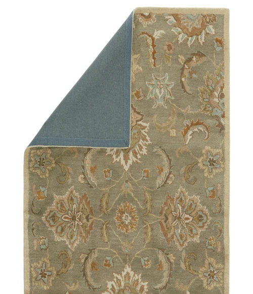 Jaipur Living Abers Handmade Floral Gray/ Beige Area Rug (12'X18')