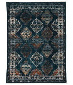Vibe by Jaipur Living Myriad Lia MYD10 Blue/Rust 7 ft. 10 in. X 11 ft. 1 in. Rectangle Rug