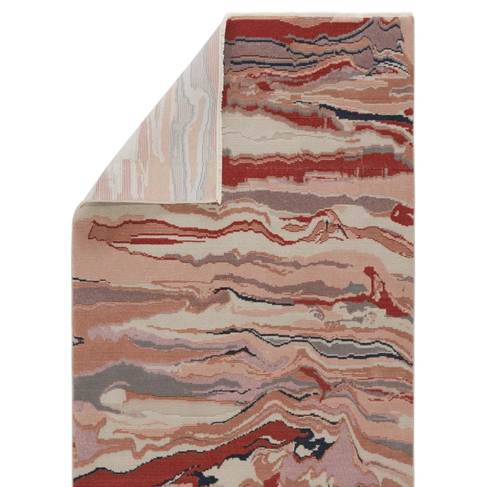 Vibe by Jaipur Living Jolene Abstract Pink/ Red Area Rug (5'X7'6")