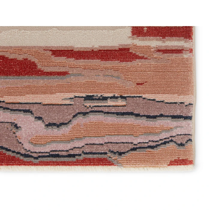 Vibe by Jaipur Living Jolene Abstract Pink/ Red Area Rug (5'X7'6")