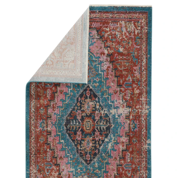 Vibe by Jaipur Living Marielle Medallion Rust/ Teal Area Rug (7'10"X11'1")