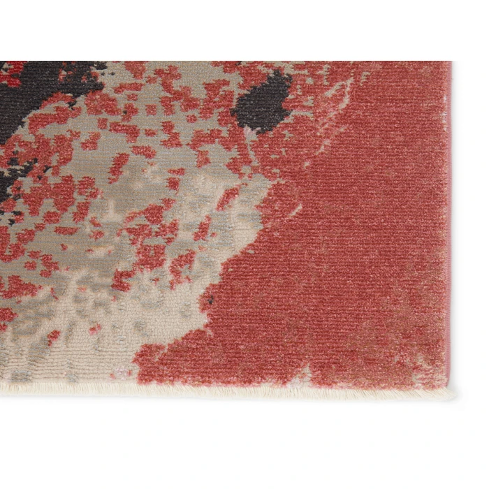 Vibe by Jaipur Living Emeline Abstract Pink/ Red Area Rug (7'10"X11'1")