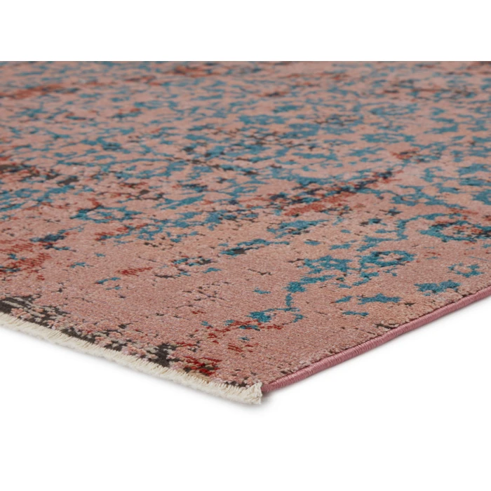 Vibe by Jaipur Living Zea Trellis Pink/ Teal Area Rug (7'10"X11'1")