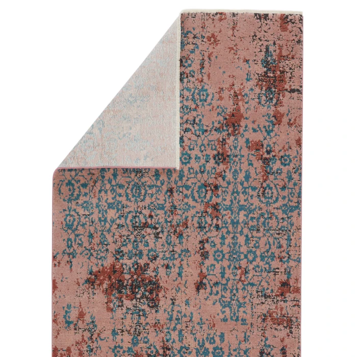 Vibe by Jaipur Living Zea Trellis Pink/ Teal Area Rug (7'10"X11'1")