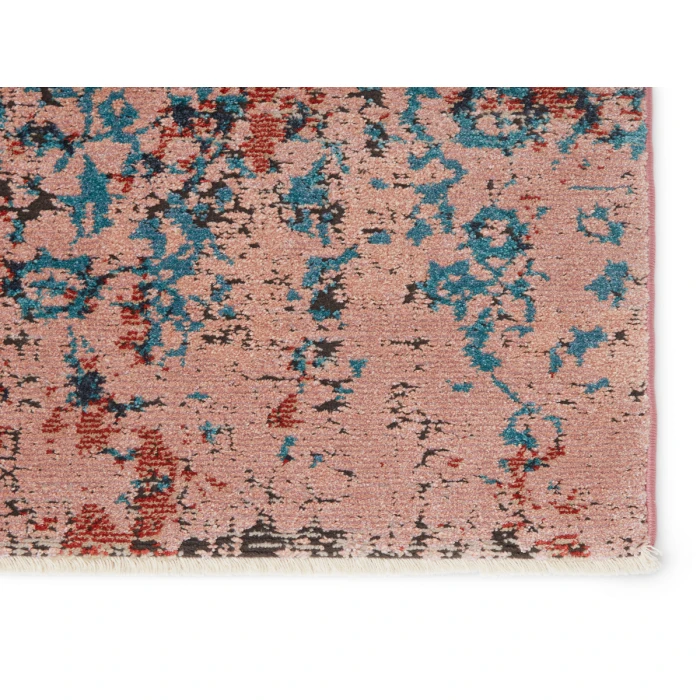 Vibe by Jaipur Living Zea Trellis Pink/ Teal Area Rug (7'10"X11'1")