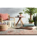 Vibe by Jaipur Living Zea Trellis Pink/ Teal Area Rug (7'10"X11'1")