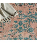 Vibe by Jaipur Living Zea Trellis Pink/ Teal Area Rug (7'10"X11'1")