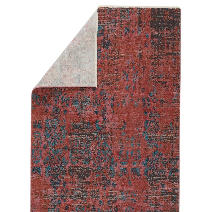 Vibe by Jaipur Living Ezlyn Abstract Red/ Teal Area Rug (9'6"X12'7")