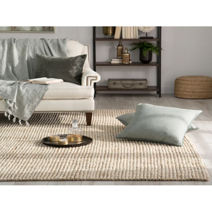 Jaipur Living Mayen Natural Solid White/ Tan Area Rug (5'X8')