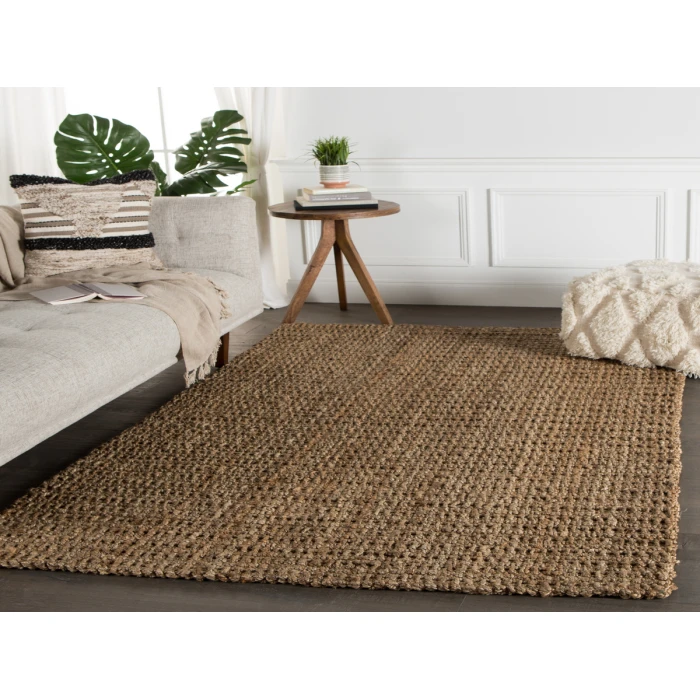 Jaipur Living Achelle Natural Solid Taupe Runner Rug 2'6"X12'