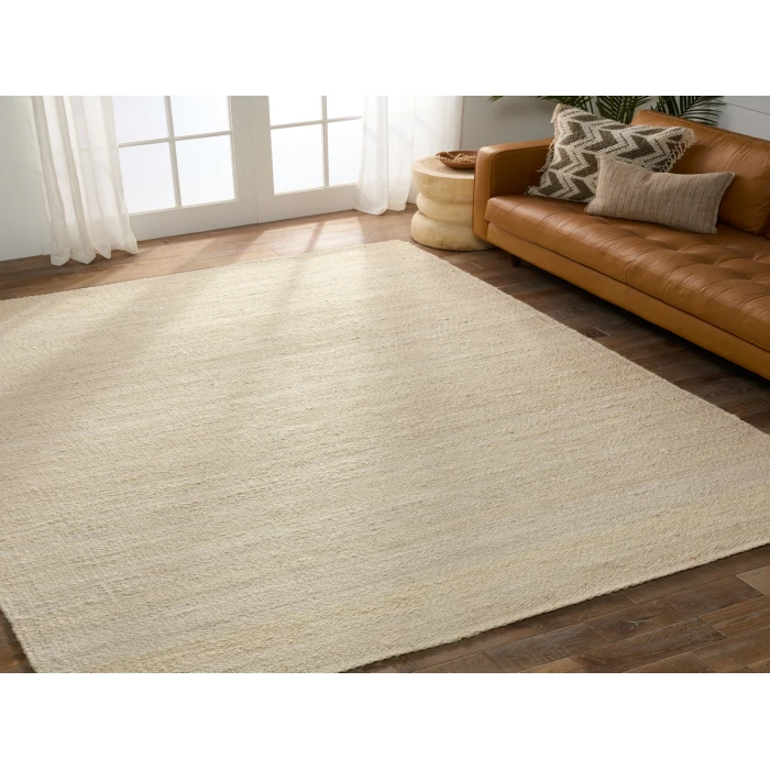 Jaipur Living Hutton Natural Solid White Runner Rug 2'6"X12'