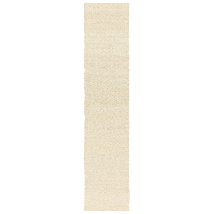 Jaipur Living Hutton Natural Solid White Runner Rug 2'6"X12'