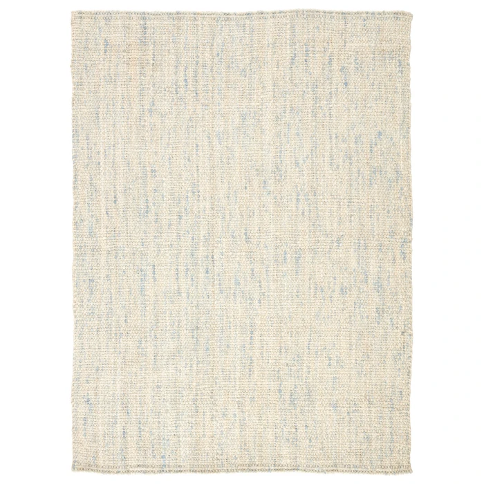 Jaipur Living Bluffton Natural Solid Ivory/ Blue Area Rug (9'X12')