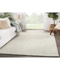 Jaipur Living Bluffton Natural Solid Ivory/ Blue Area Rug (9'X12')