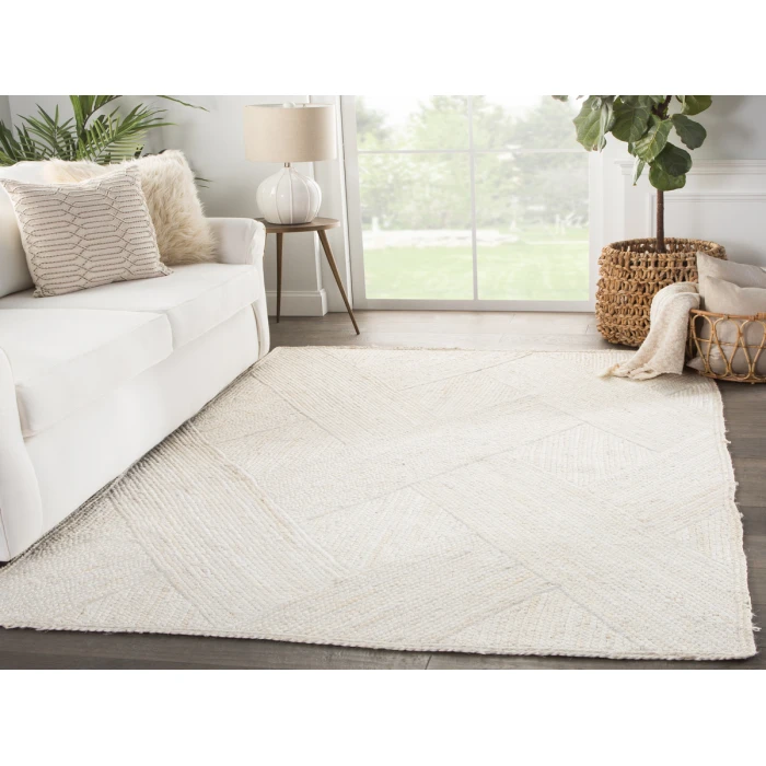 Jaipur Living Vero Natural Trellis Ivory Round Area Rug 8' RND