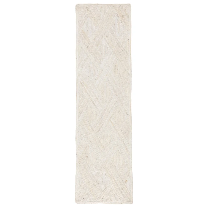 Jaipur Living Vero Natural Trellis Ivory Runner Rug (4'X12')