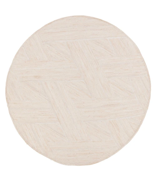 Jaipur Living Vero Natural Trellis Ivory Round Area Rug 8' RND