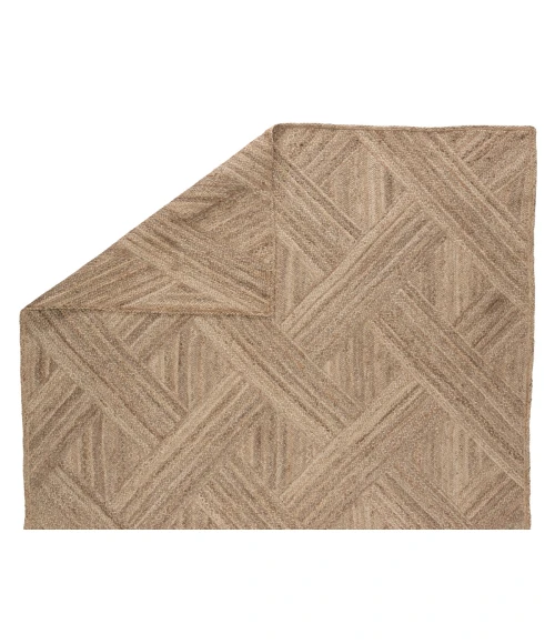 Jaipur Living Vero Natural Trellis Beige Runner Rug (2'6"X9')