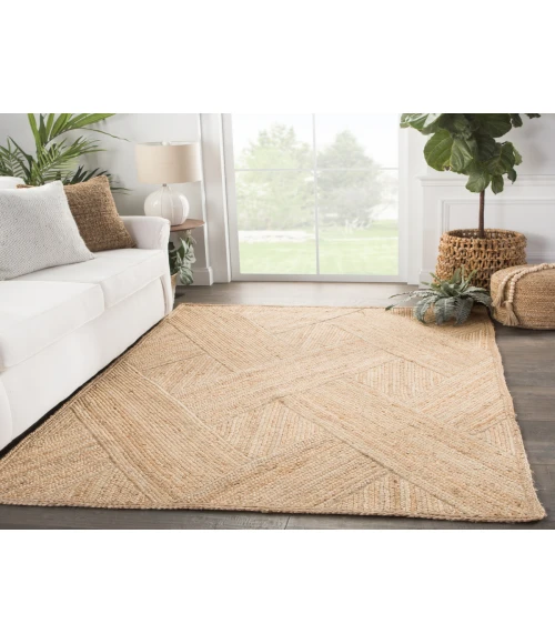 Jaipur Living Vero Natural Trellis Beige Runner Rug (2'6"X9')