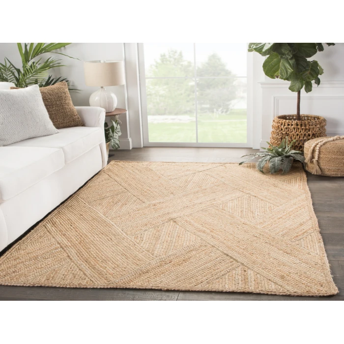 Jaipur Living Vero Natural Trellis Beige Runner Rug (2'6"X9')