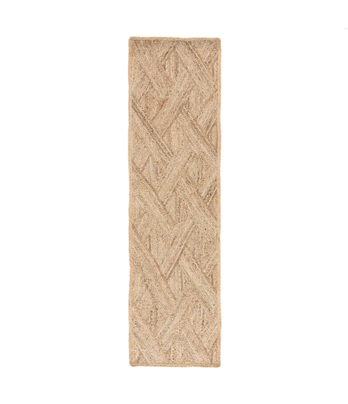 Jaipur Living Vero Natural Trellis Beige Runner Rug (2'6"X9')