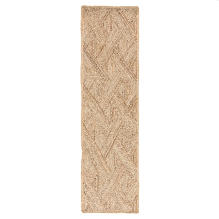 Jaipur Living Vero Natural Trellis Beige Runner Rug (2'6"X9')