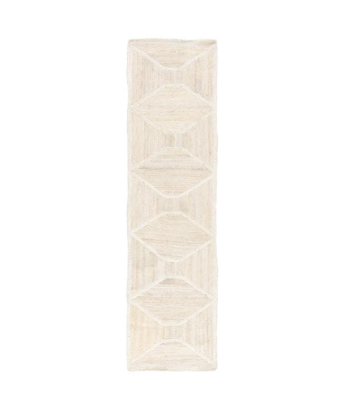 Jaipur Living Sisal Bow Natural Trellis Ivory/ Beige Runner Rug (2'6"X9')