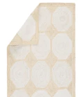 Jaipur Living Fiorita Natural Geometric Light Beige/ White Area Rug (10'X14')