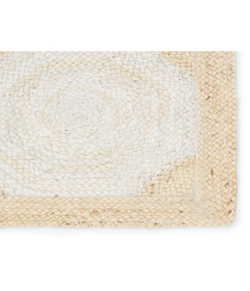 Jaipur Living Fiorita Natural Geometric Light Beige/ White Area Rug (10'X14')
