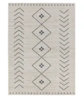 Vibe by Jaipur Living Taos Tribal Cream/ Dark Slate Area Rug 7'10"X10'