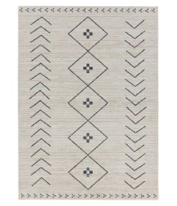 Vibe by Jaipur Living Nadine Taos NDN01 Cream - Dark Slate 7 ft. 10 in. X 10 ft. Rectangle Rug