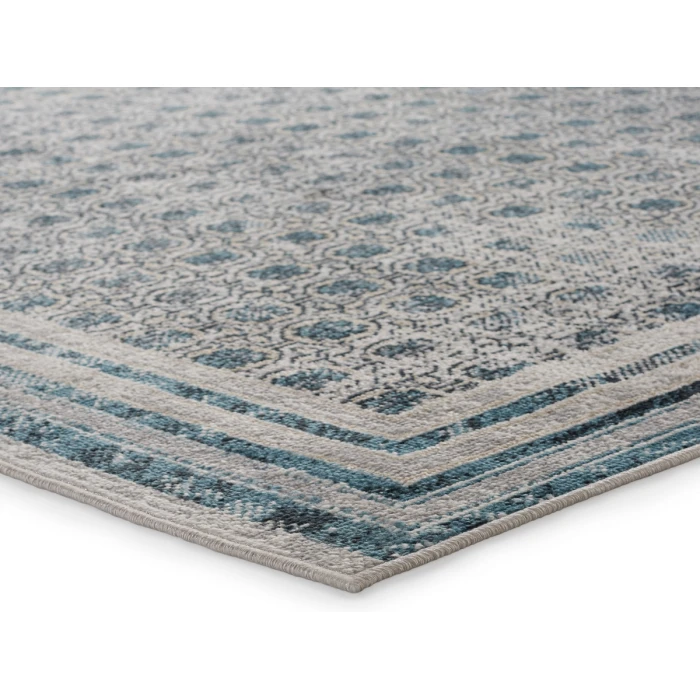 Vibe by Jaipur Living Allora Trellis Light Gray/ Blue Area Rug 6'7"X9'6"