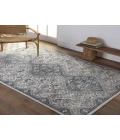 Vibe by Jaipur Living Yucca Medallion Cream/ Blue Runner Rug 4'X6'