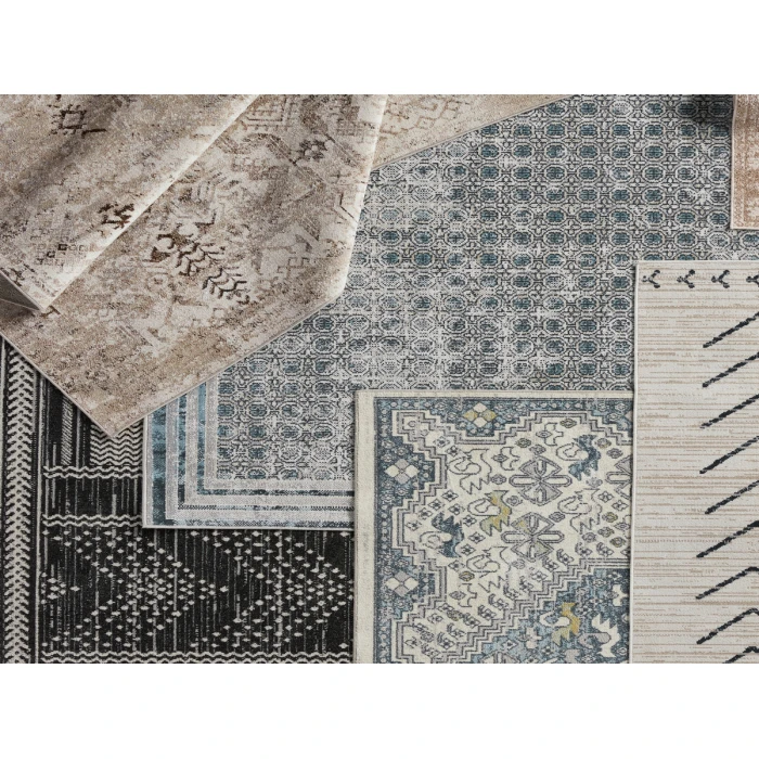 Vibe by Jaipur Living Yucca Medallion Cream/ Blue Runner Rug 4'X6'