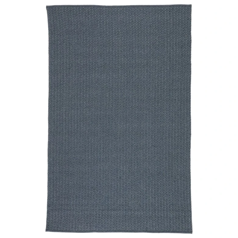 Jaipur Living Iver Indoor/ Outdoor Solid Blue/ Gray Area Rug (4'X6')