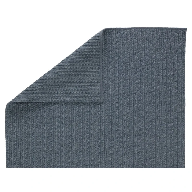 Jaipur Living Iver Indoor/ Outdoor Solid Blue/ Gray Area Rug (4'X6')