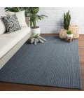 Jaipur Living Iver Indoor/ Outdoor Solid Blue/ Gray Area Rug (2'X3')