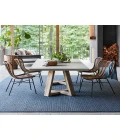 Jaipur Living Iver Indoor/ Outdoor Solid Blue/ Gray Runner Rug 2'6"X10'